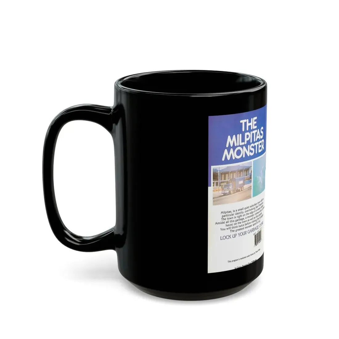 THE MILPITAS MONSTER (VHS COVER) - Black Coffee Mug - Go Mug Yourself