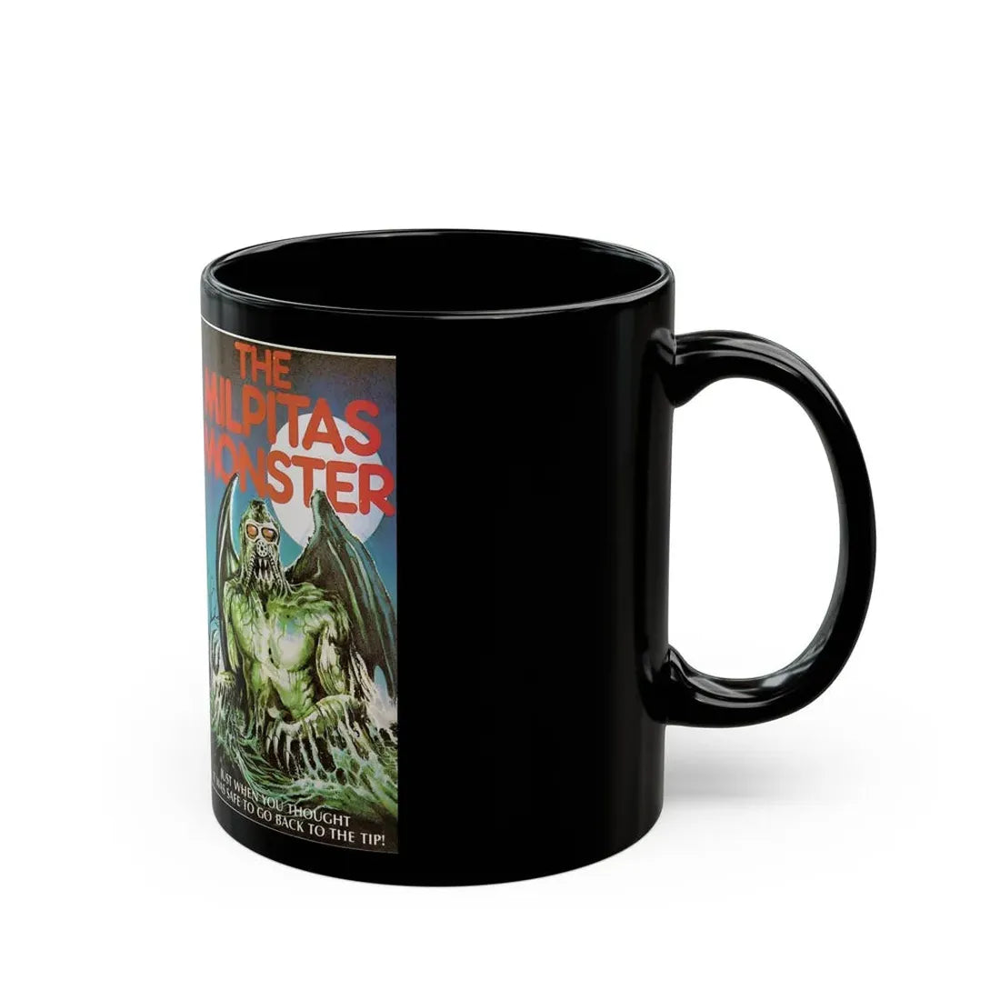 THE MILPITAS MONSTER (VHS COVER) - Black Coffee Mug - Go Mug Yourself
