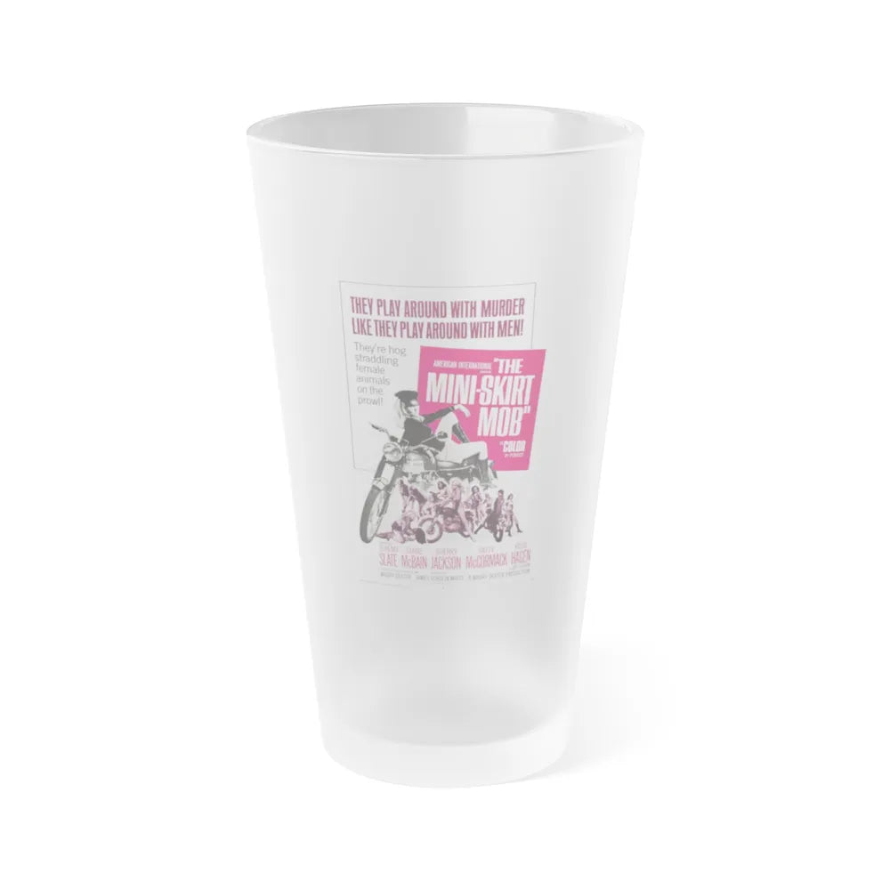 THE MINISKIRT MOB 1968 Movie Poster - Frosted Pint Glass 16oz-16oz-Frosted-Go Mug Yourself