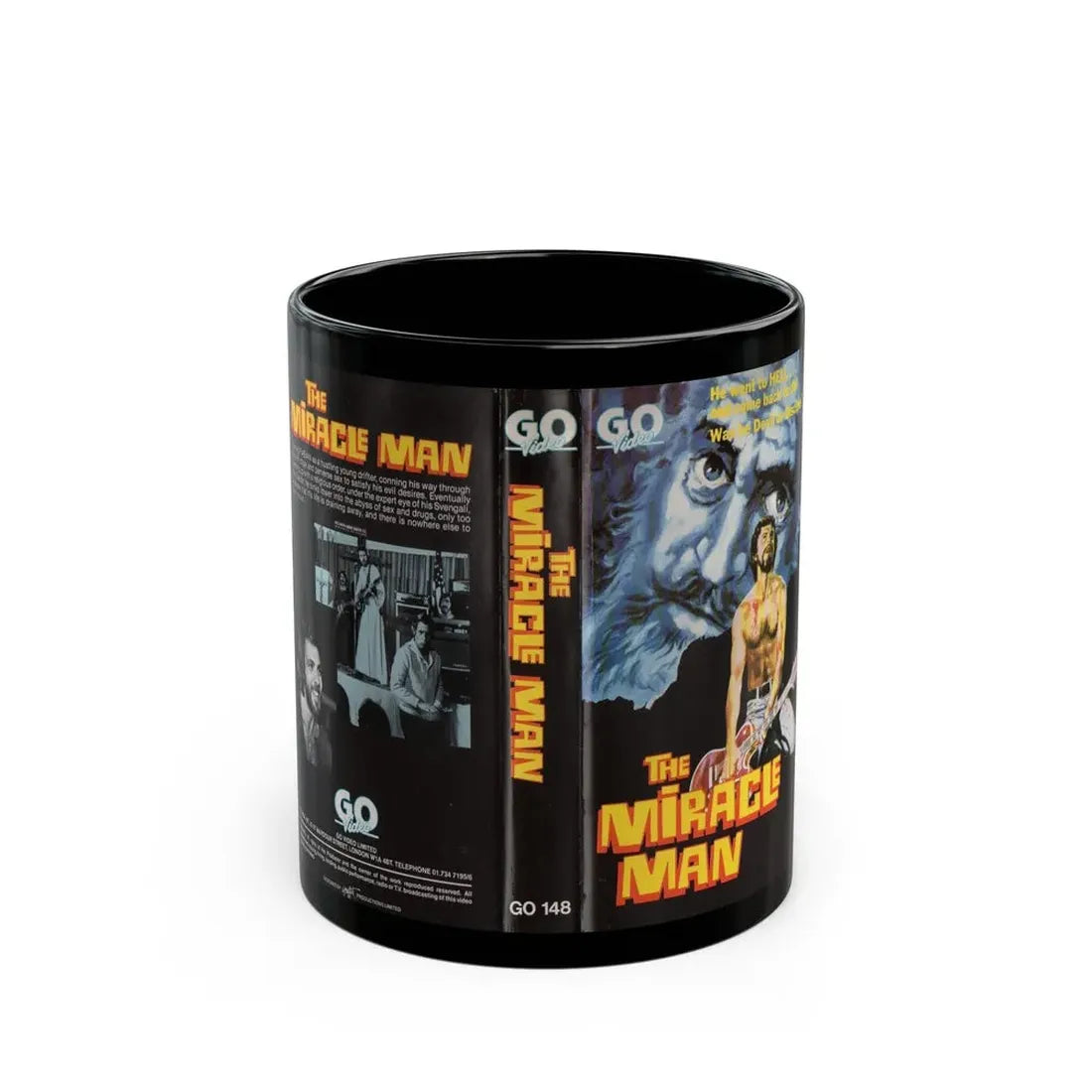 THE MIRACLE MAN (VHS COVER) - Black Coffee Mug 11oz - Go Mug Yourself