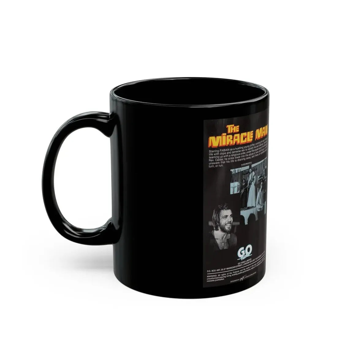 THE MIRACLE MAN (VHS COVER) - Black Coffee Mug - Go Mug Yourself