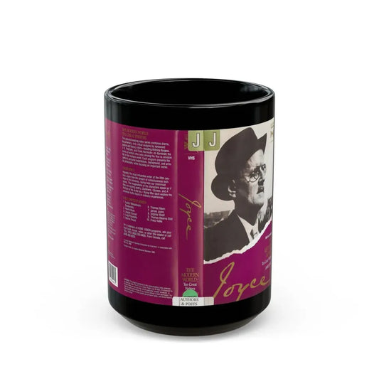 THE MODERN WORLD TEN GREAT WRITERS JOYCE (VHS COVER) - Black Coffee Mug 15oz - Go Mug Yourself