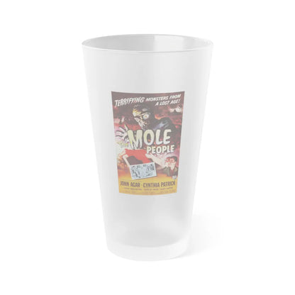 THE MOLE PEOPLE 1956 Movie Poster - Frosted Pint Glass 16oz-16oz-Frosted-Go Mug Yourself