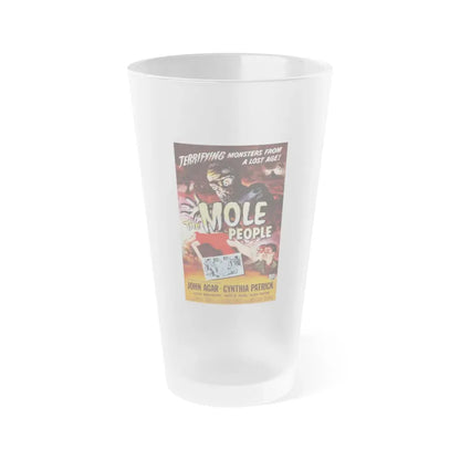 THE MOLE PEOPLE 1956 Movie Poster - Frosted Pint Glass 16oz 16oz Frosted - Go Mug Yourself
