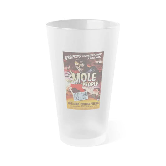 THE MOLE PEOPLE 1956 Movie Poster - Frosted Pint Glass 16oz 16oz Frosted - Go Mug Yourself