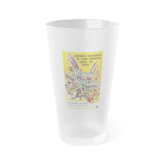 THE MONOLITH MONSTERS 1957 Movie Poster - Frosted Pint Glass 16oz-16oz-Frosted-Go Mug Yourself