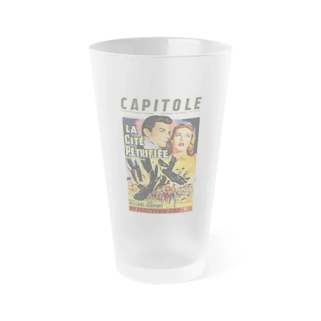 THE MONOLITH MONSTERS (BELGIAN) 1957 Movie Poster - Frosted Pint Glass 16oz 16oz Frosted - Go Mug Yourself