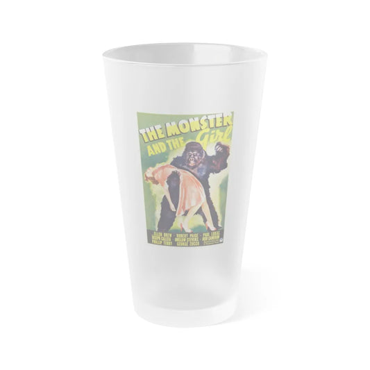 THE MONSTER AND THE GIRL 1941 Movie Poster - Frosted Pint Glass 16oz-Go Mug Yourself