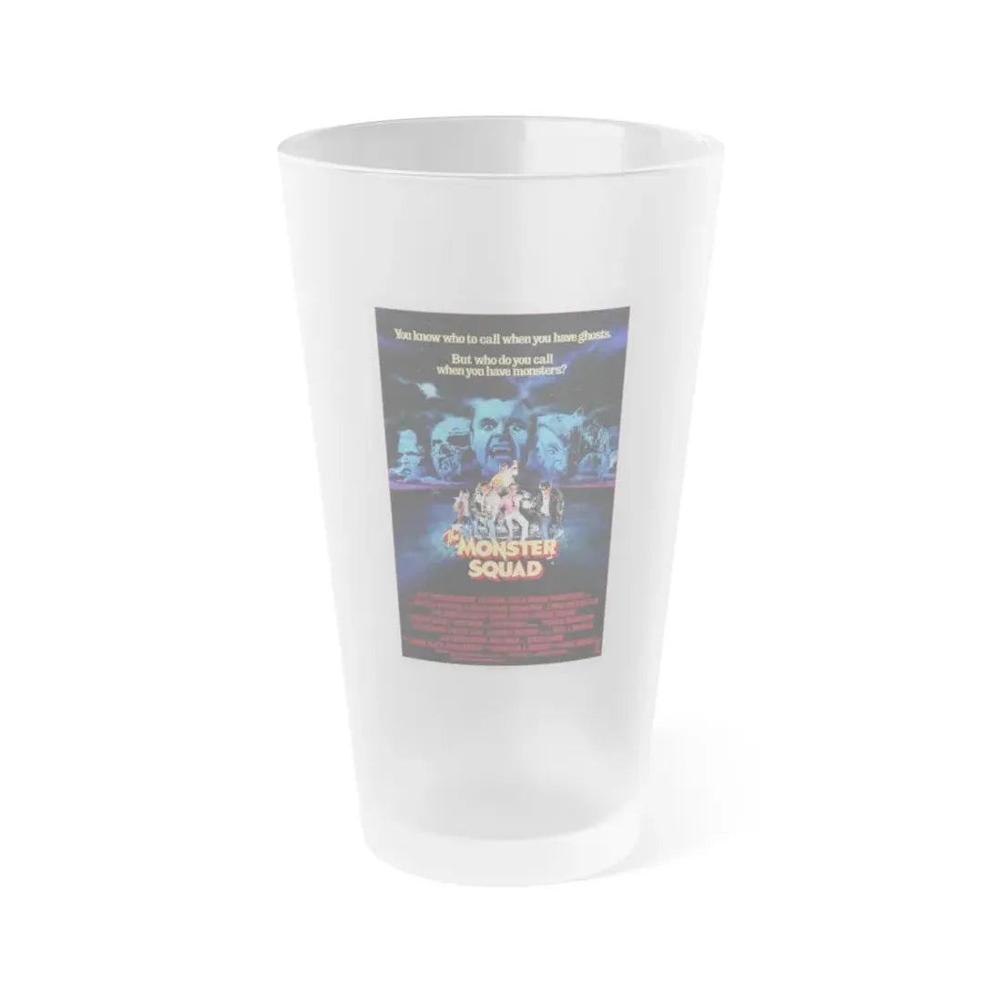 THE MONSTER SQUAD 1987 Movie Poster - Frosted Pint Glass 16oz Default Title - Go Mug Yourself