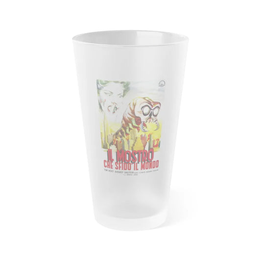 THE MONSTER THAT CHALLENGED THE WORLD (2) 1957 Movie Poster - Frosted Pint Glass 16oz-Go Mug Yourself