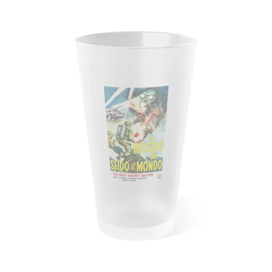 THE MONSTER THAT CHALLENGED THE WORLD (3) 1957 Movie Poster - Frosted Pint Glass 16oz Default Title - Go Mug Yourself