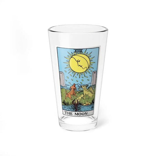 The Moon (Tarot Card) Pint Glass 16oz 16oz - Go Mug Yourself