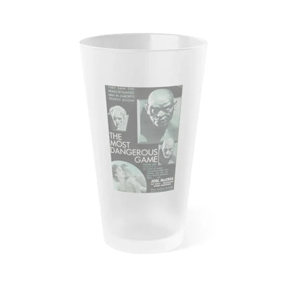 THE MOST DANGEROUS GAME 1932 Movie Poster - Frosted Pint Glass 16oz Default Title - Go Mug Yourself