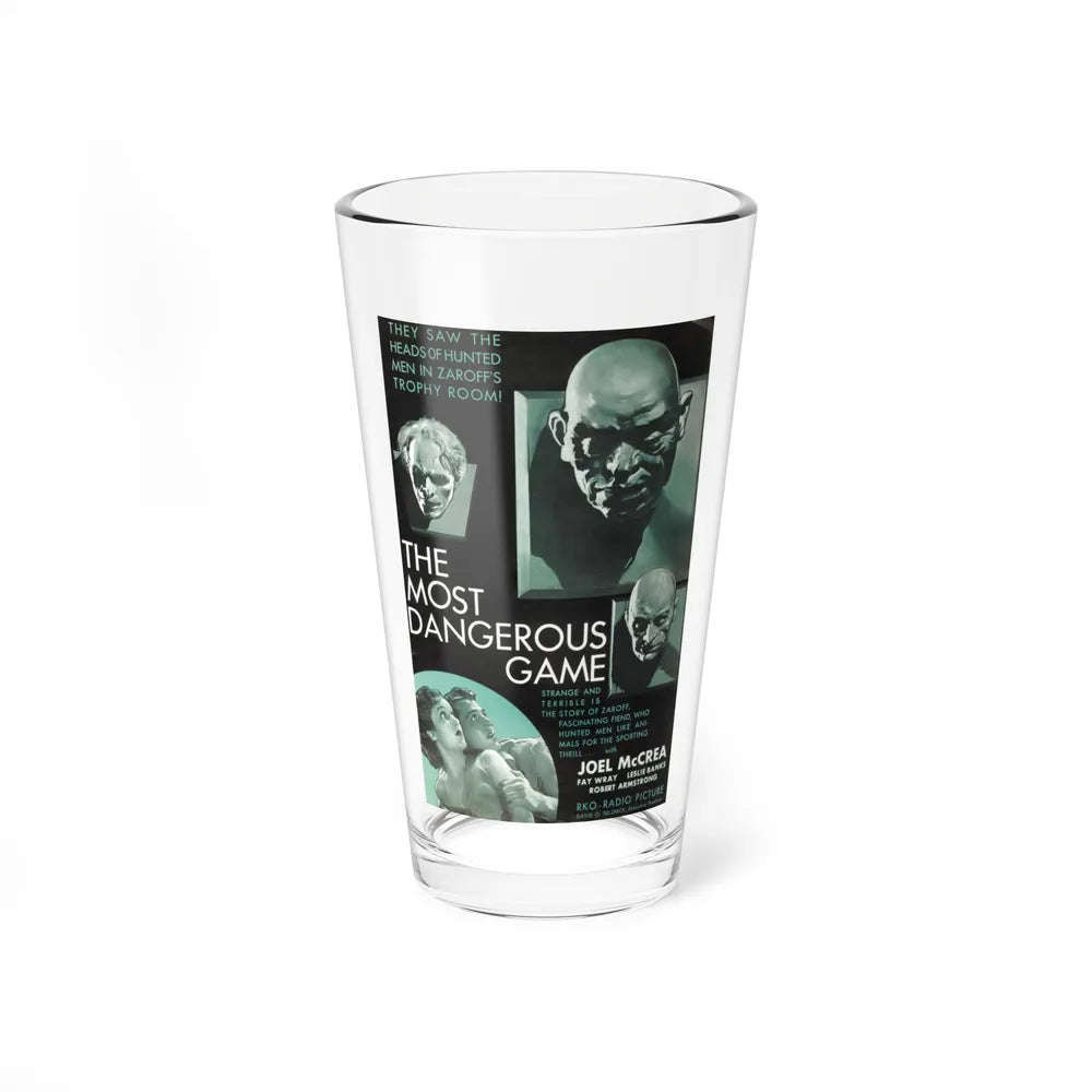 THE MOST DANGEROUS GAME 1932 Movie Poster - Pint Glass 16oz-16oz-Go Mug Yourself