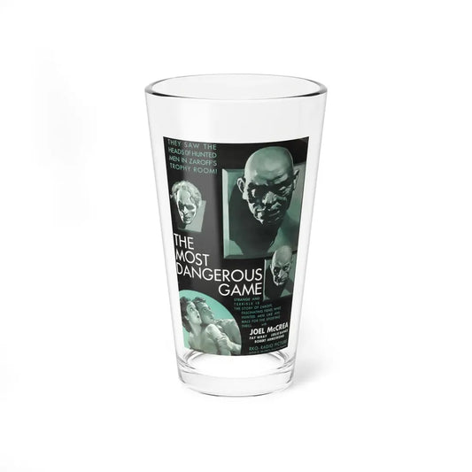 THE MOST DANGEROUS GAME 1932 Movie Poster - Pint Glass 16oz 16oz - Go Mug Yourself