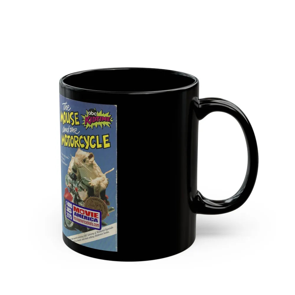 THE MOUSE AND THE MOTORCYCLE ABC KIDTIME SATURDAY MORNING STORYBREAK (VHS COVER) - Black Coffee Mug-Go Mug Yourself