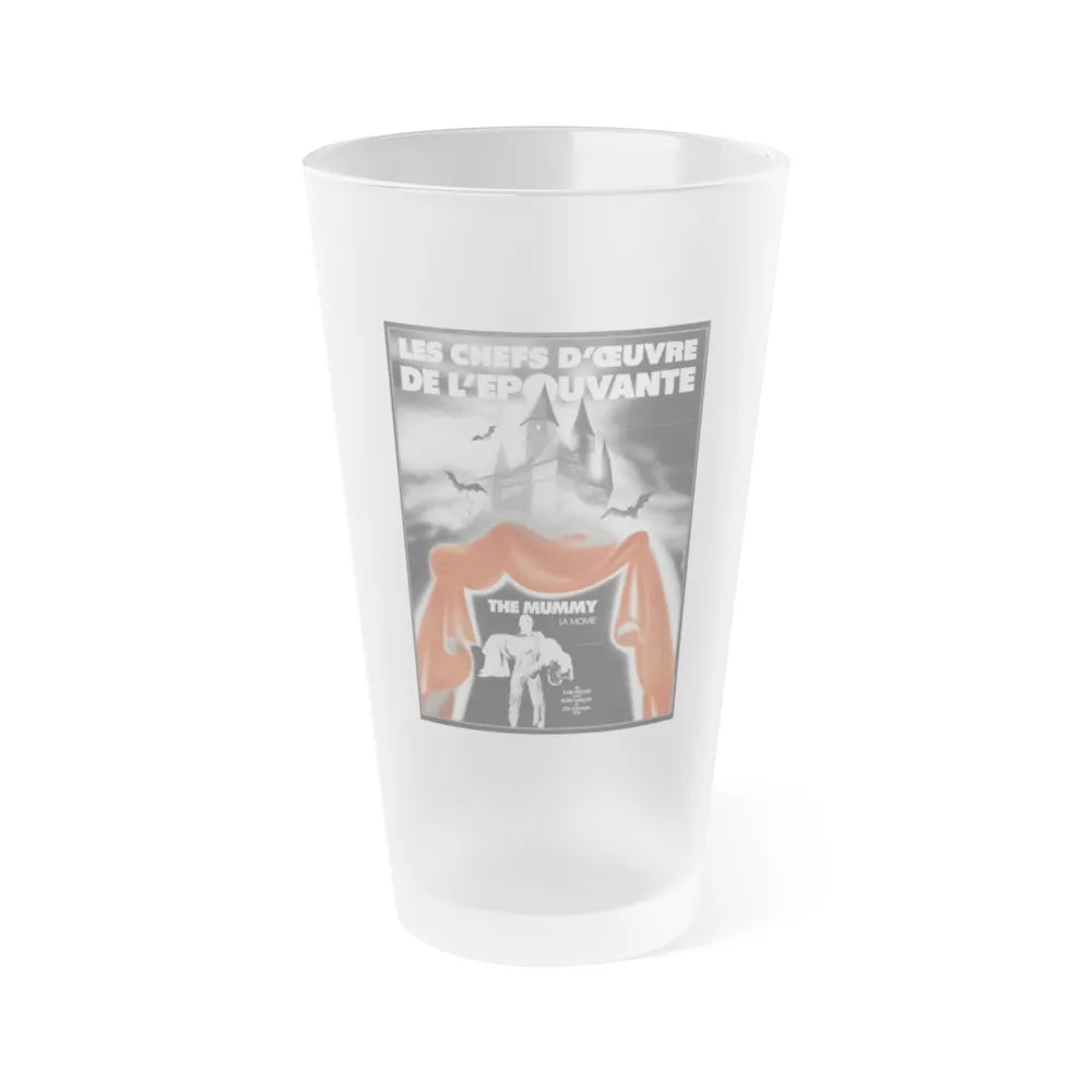 THE MUMMY 1932 Movie Poster - Frosted Pint Glass 16oz-16oz-Frosted-Go Mug Yourself