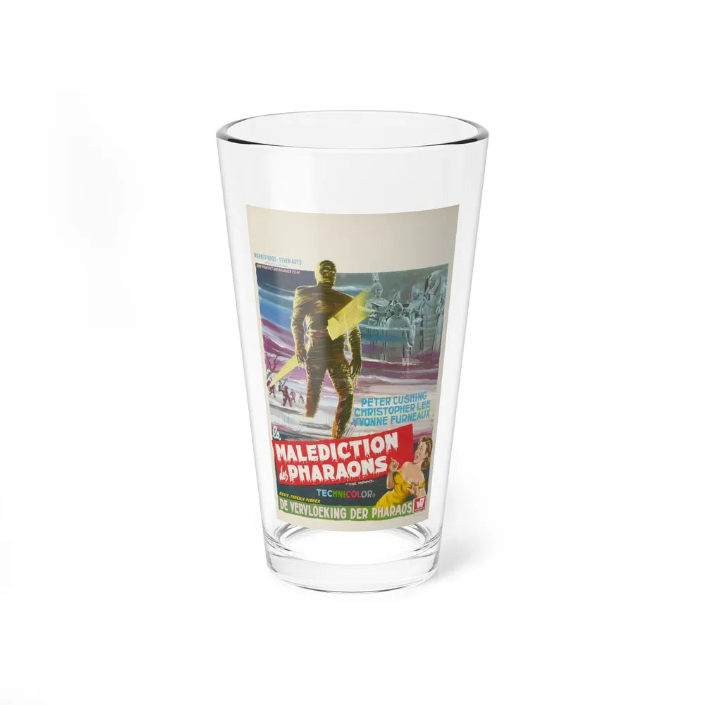 THE MUMMY (BELGIAN) 1959 Movie Poster - Pint Glass 16oz-16oz-Go Mug Yourself