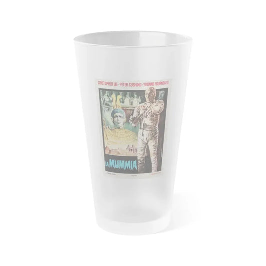 THE MUMMY (ITALIAN) 1959 Movie Poster - Frosted Pint Glass 16oz 16oz Frosted - Go Mug Yourself