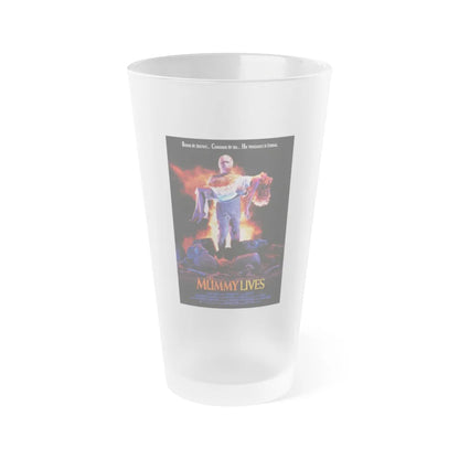 THE MUMMY LIVES 1993 Movie Poster - Frosted Pint Glass 16oz-16oz-Frosted-Go Mug Yourself