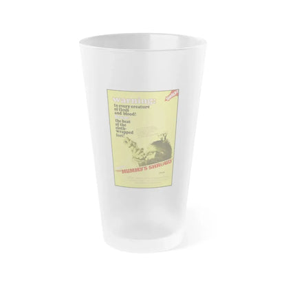 THE MUMMY'S SHROUD 1967 Movie Poster - Frosted Pint Glass 16oz Default Title - Go Mug Yourself