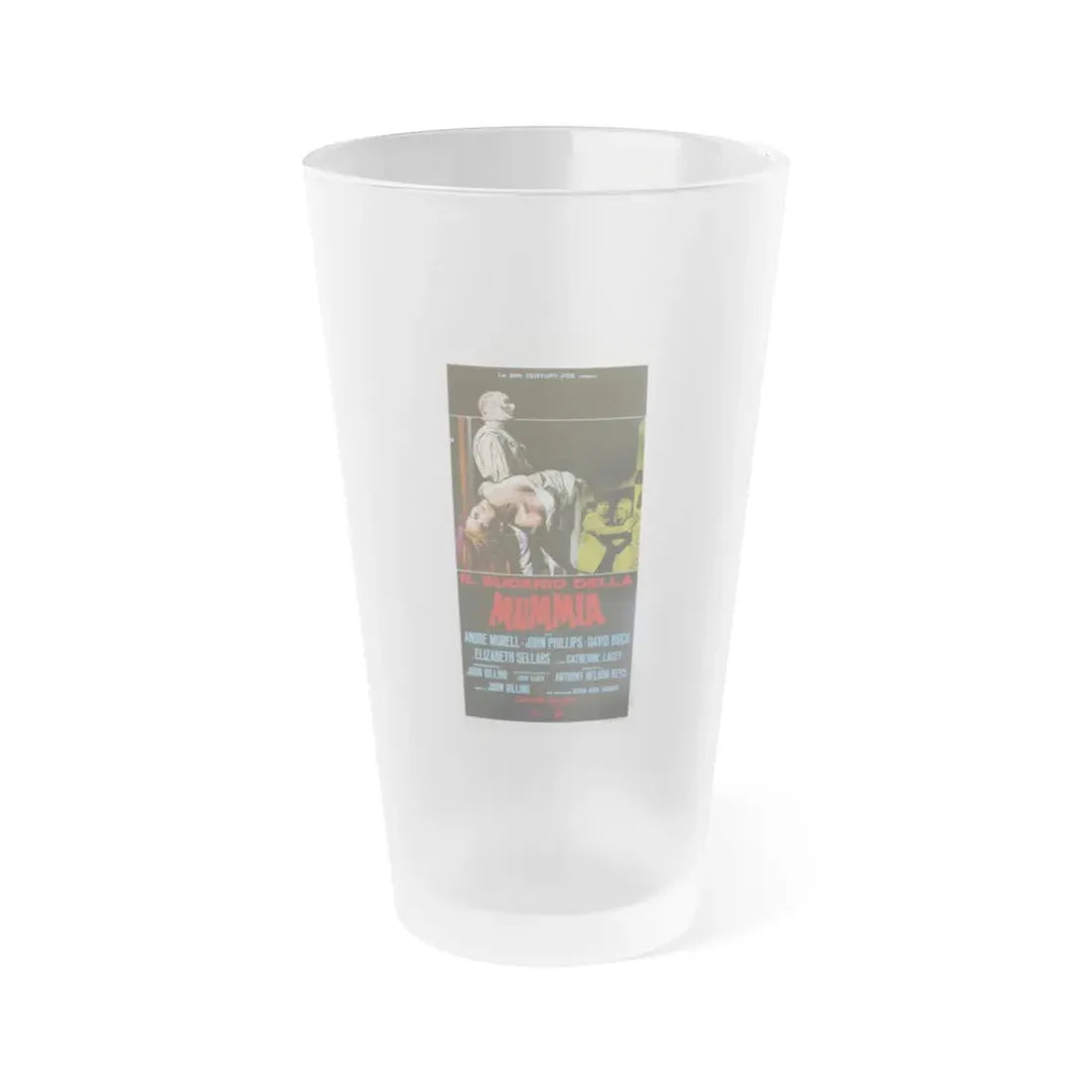 THE MUMMY'S SHROUD (ITALIAN) 1967 Movie Poster - Frosted Pint Glass 16oz Default Title - Go Mug Yourself