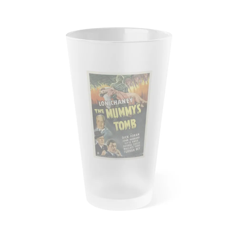 THE MUMMY'S TOMB 1942 Movie Poster - Frosted Pint Glass 16oz-Go Mug Yourself