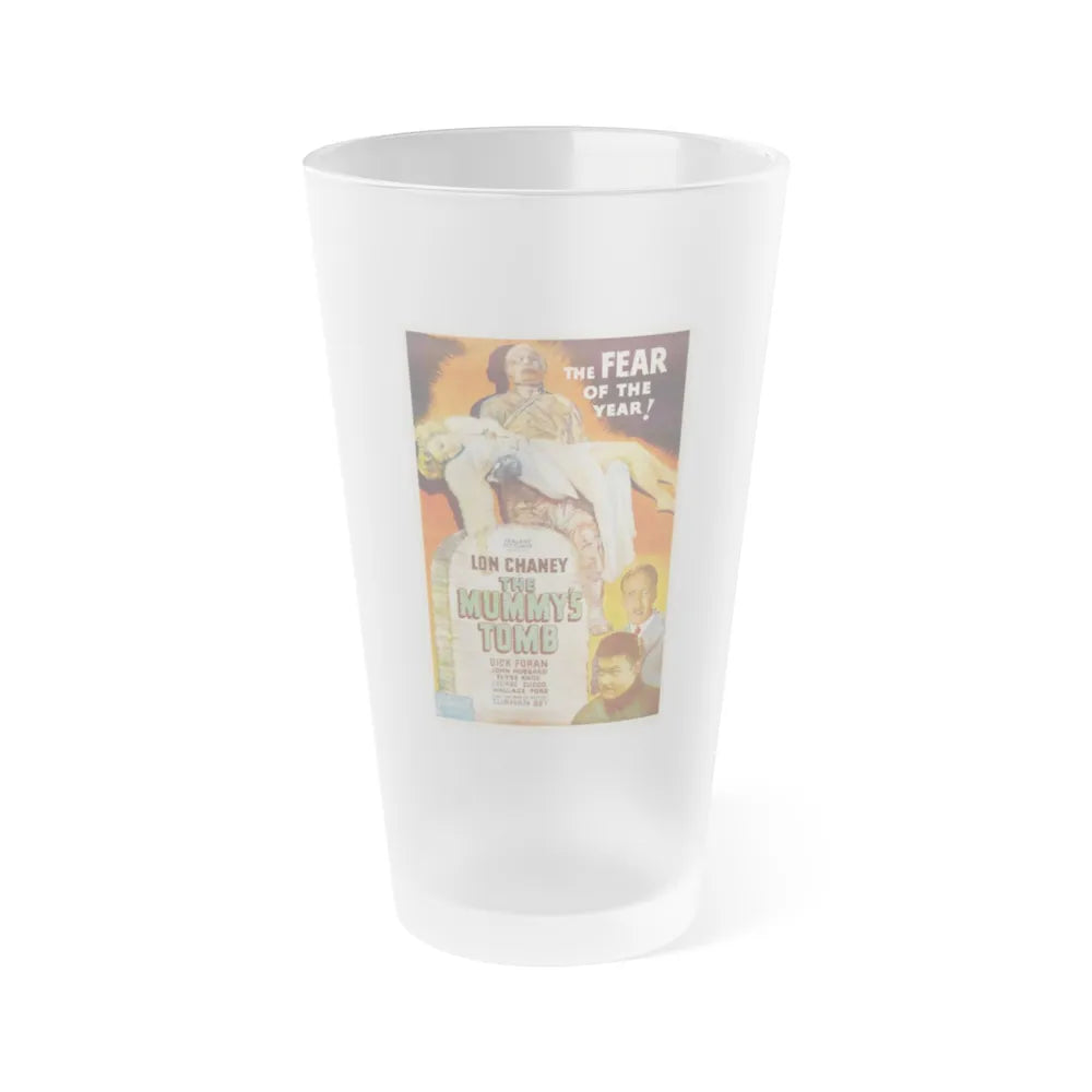 THE MUMMY'S TOMB (2) 1942 Movie Poster - Frosted Pint Glass 16oz-Go Mug Yourself