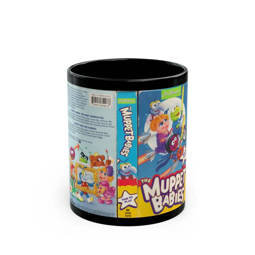 THE MUPPET BABIES TIME TO PLAY (VHS COVER) - Black Coffee Mug-11oz-Go Mug Yourself