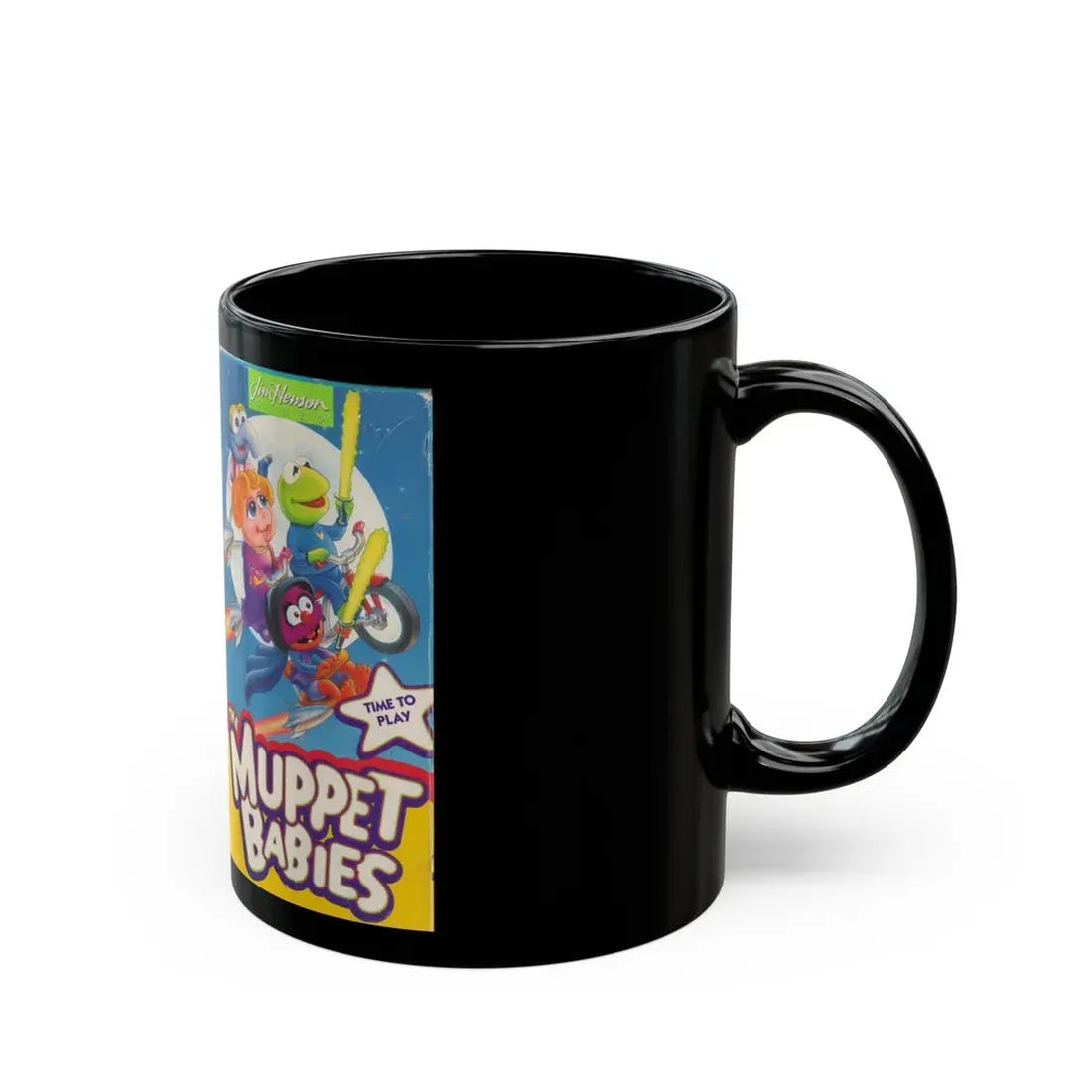THE MUPPET BABIES TIME TO PLAY (VHS COVER) - Black Coffee Mug - Go Mug Yourself