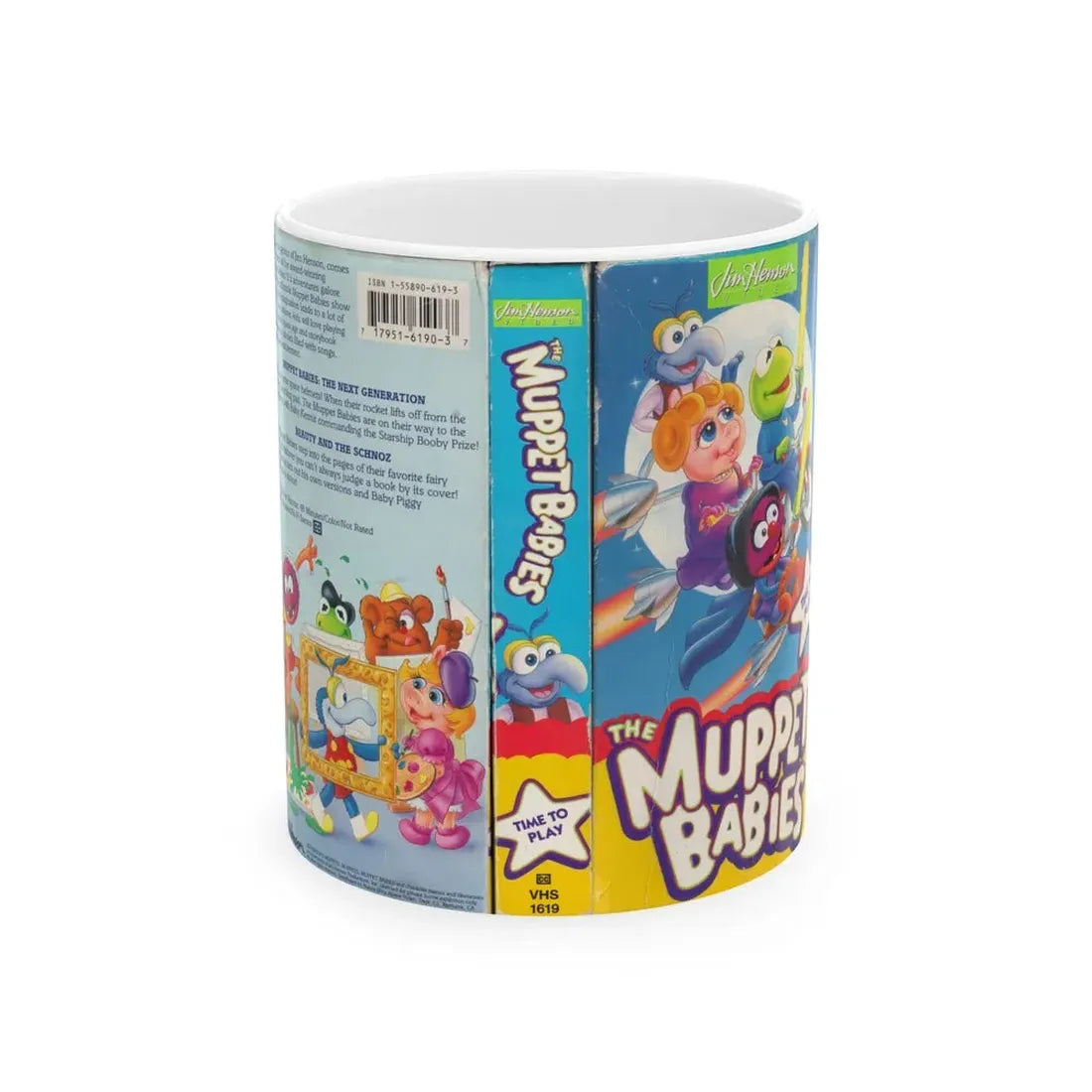 THE MUPPET BABIES TIME TO PLAY (VHS COVER) - White Coffee Mug 11oz - Go Mug Yourself