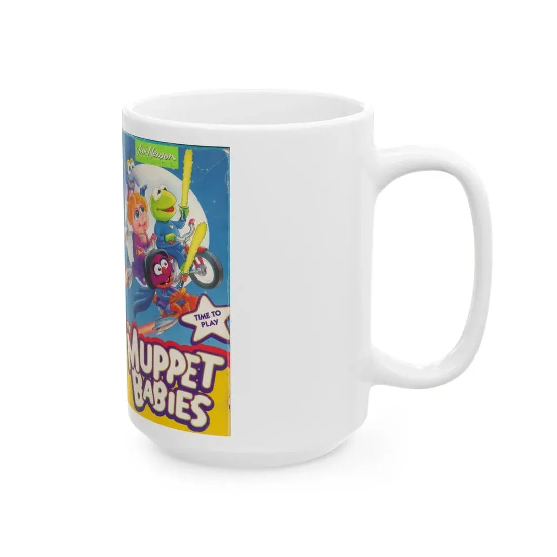 THE MUPPET BABIES TIME TO PLAY (VHS COVER) - White Coffee Mug - Go Mug Yourself