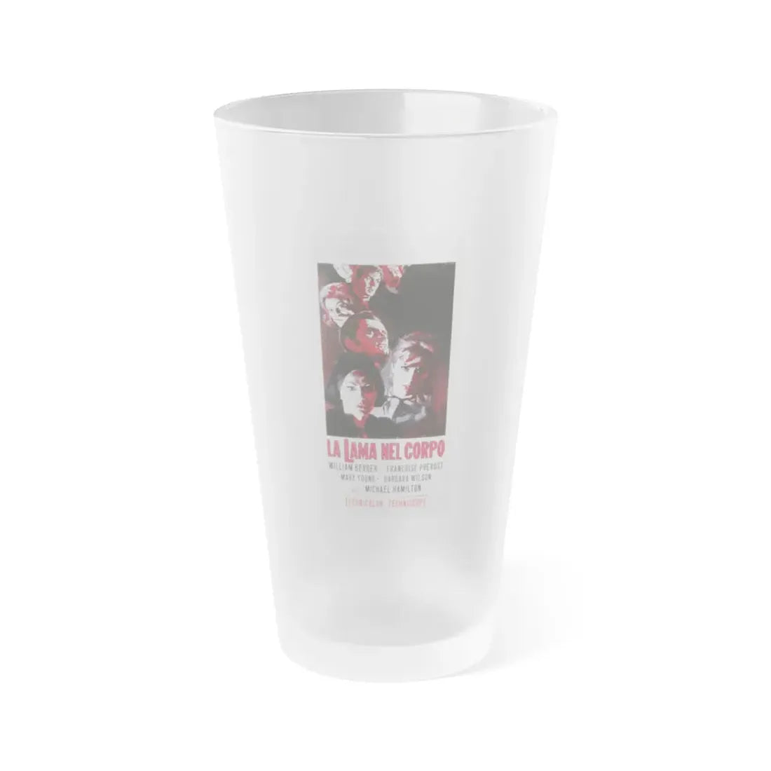 THE MURDER CLINIC 1966 Movie Poster - Frosted Pint Glass 16oz Default Title - Go Mug Yourself