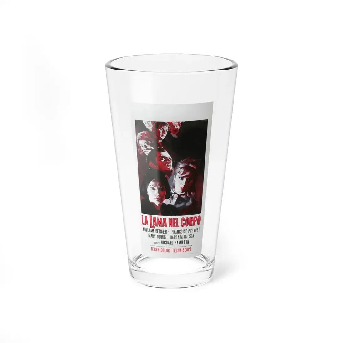 THE MURDER CLINIC 1966 Movie Poster - Pint Glass 16oz 16oz - Go Mug Yourself