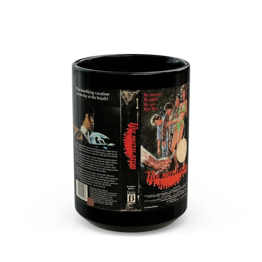 THE MUTILATOR BETA VESTRON VIDEO (VHS COVER) - Black Coffee Mug 15oz - Go Mug Yourself