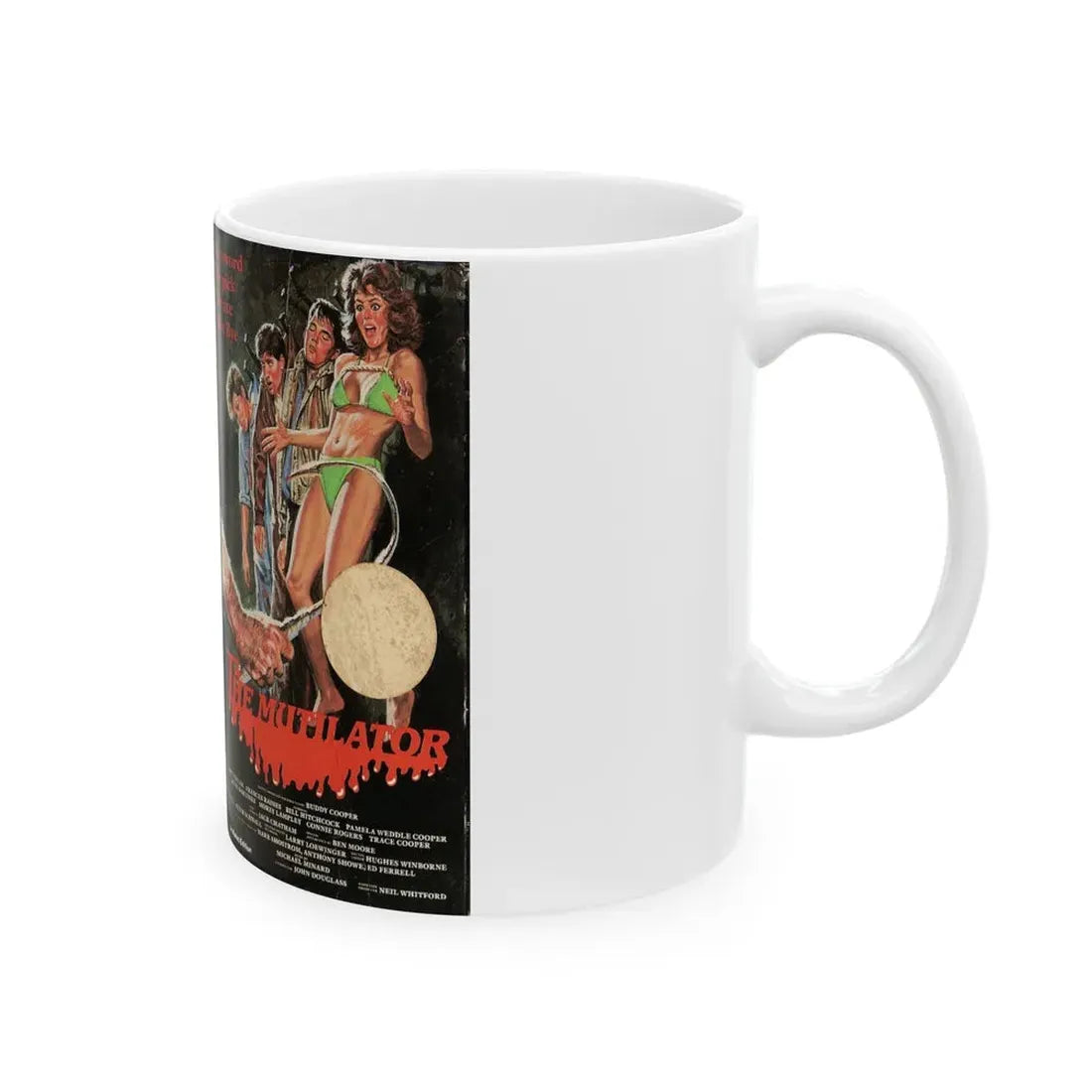 THE MUTILATOR BETA VESTRON VIDEO (VHS COVER) - White Coffee Mug - Go Mug Yourself