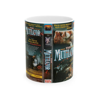 THE MUTILATOR PETER SCHNALL (VHS COVER) - White Coffee Mug-11oz-Go Mug Yourself