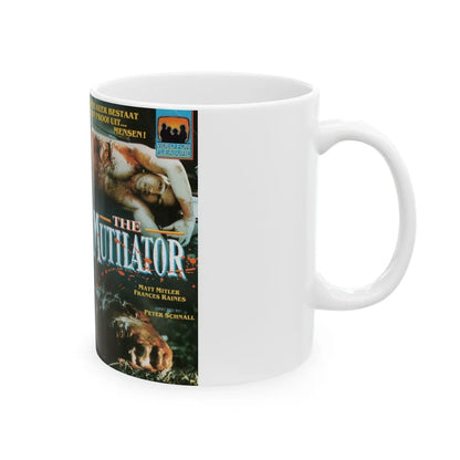 THE MUTILATOR PETER SCHNALL (VHS COVER) - White Coffee Mug-Go Mug Yourself