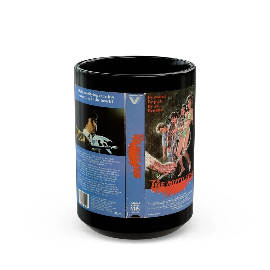 THE MUTILATOR (VHS COVER) - Black Coffee Mug 15oz - Go Mug Yourself