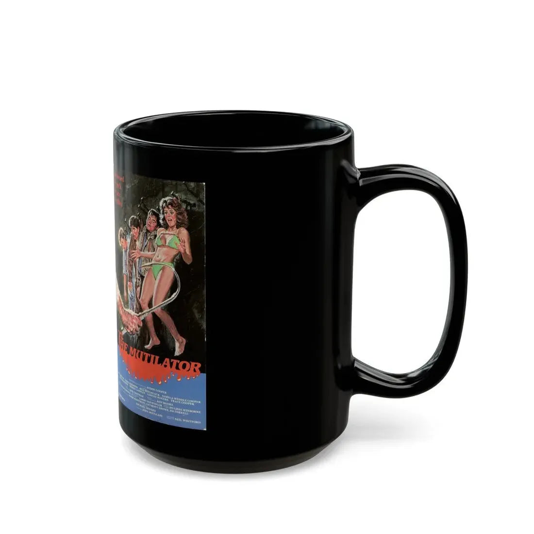 THE MUTILATOR (VHS COVER) - Black Coffee Mug - Go Mug Yourself
