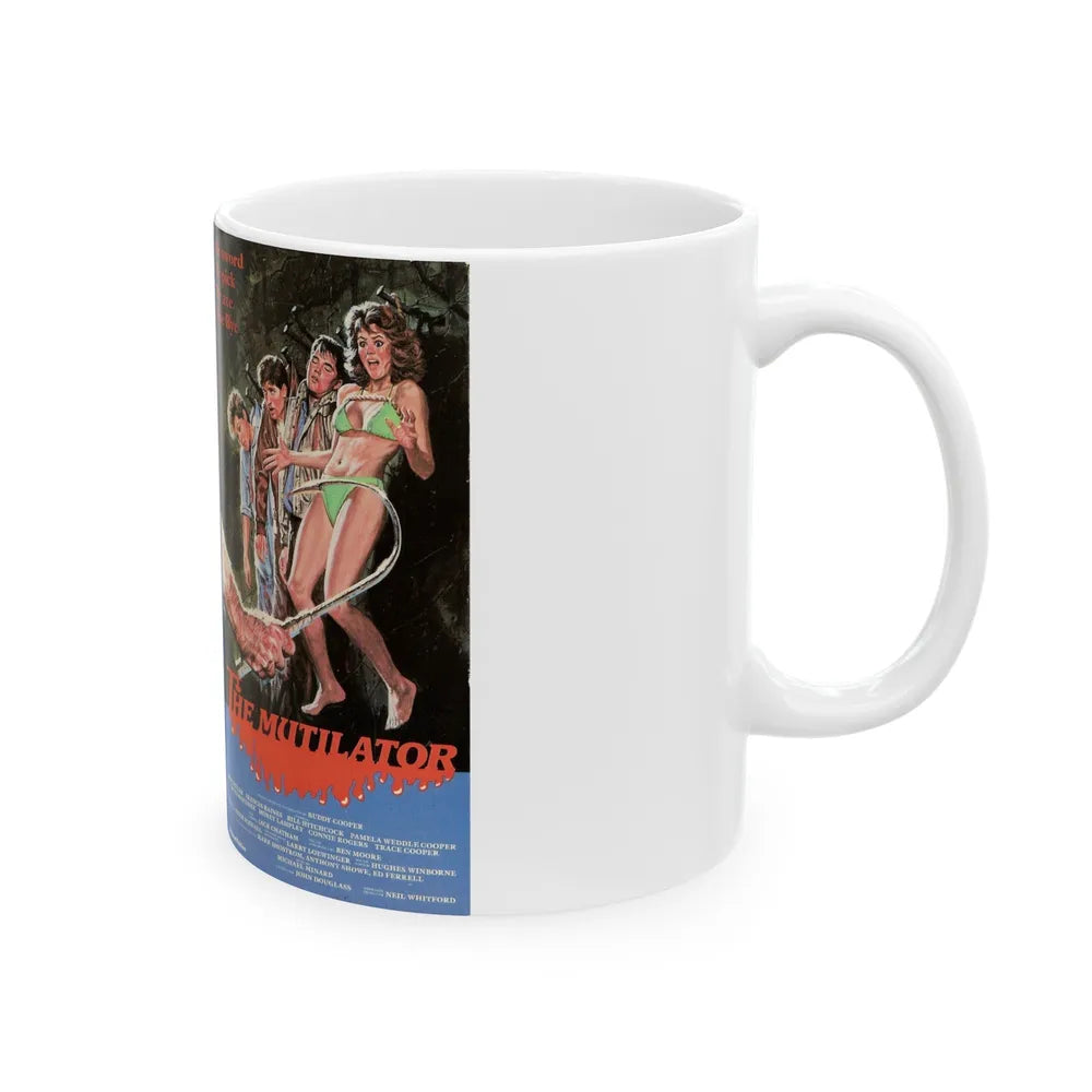 THE MUTILATOR (VHS COVER) - White Coffee Mug-Go Mug Yourself