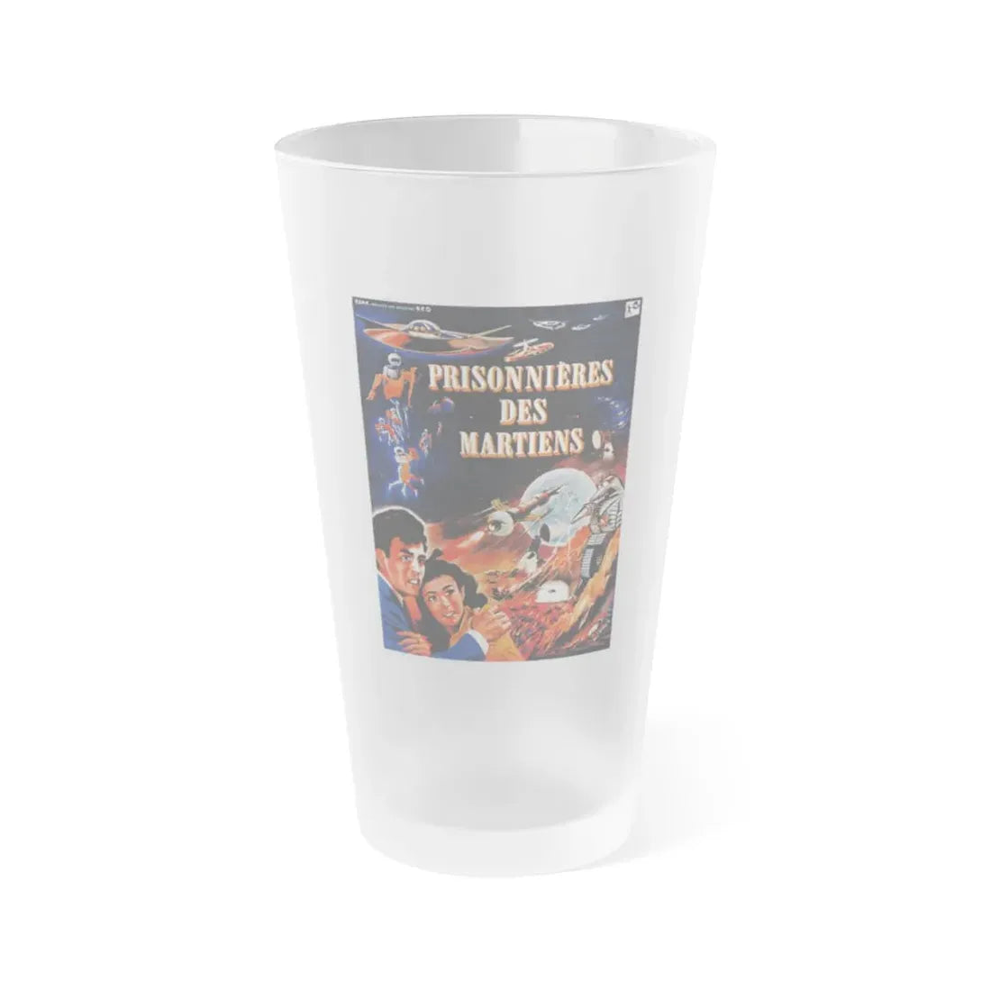 THE MYSTERIANS (FRENCH) 1957 Movie Poster - Frosted Pint Glass 16oz Default Title - Go Mug Yourself