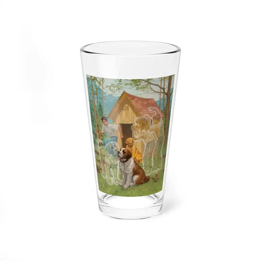 The Mystery of the Disappearing Dogs, Ghost Twins cover, book 5, 1995 - Pint Glass 16oz 16oz - Go Mug Yourself