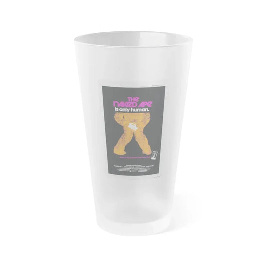 THE NAKED APE 1973 Movie Poster - Frosted Pint Glass 16oz 16oz Frosted - Go Mug Yourself