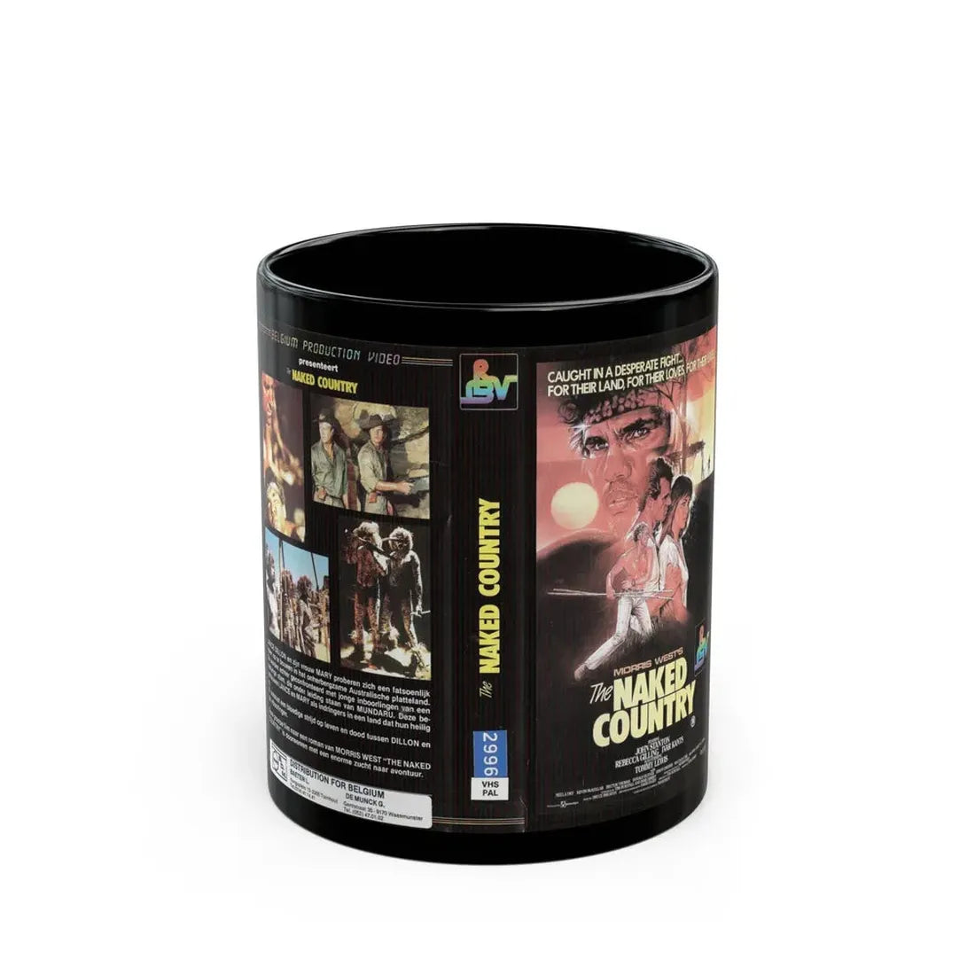 THE NAKED COUNTRY (VHS COVER) - Black Coffee Mug 11oz - Go Mug Yourself