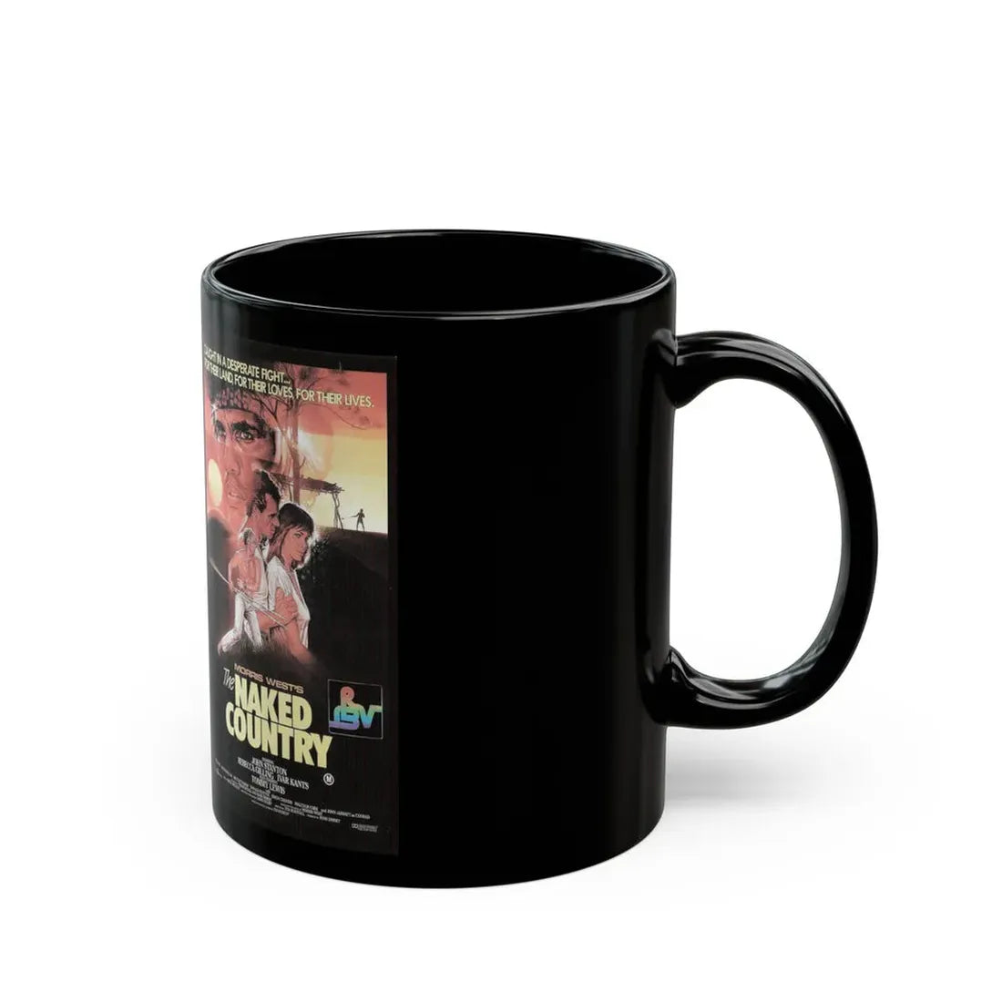 THE NAKED COUNTRY (VHS COVER) - Black Coffee Mug - Go Mug Yourself