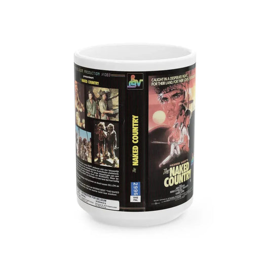 THE NAKED COUNTRY (VHS COVER) - White Coffee Mug 15oz - Go Mug Yourself