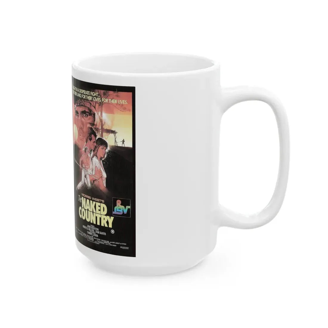 THE NAKED COUNTRY (VHS COVER) - White Coffee Mug - Go Mug Yourself