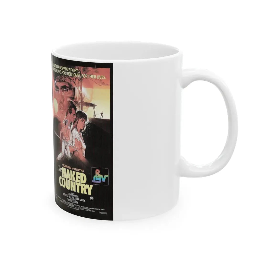 THE NAKED COUNTRY (VHS COVER) - White Coffee Mug - Go Mug Yourself