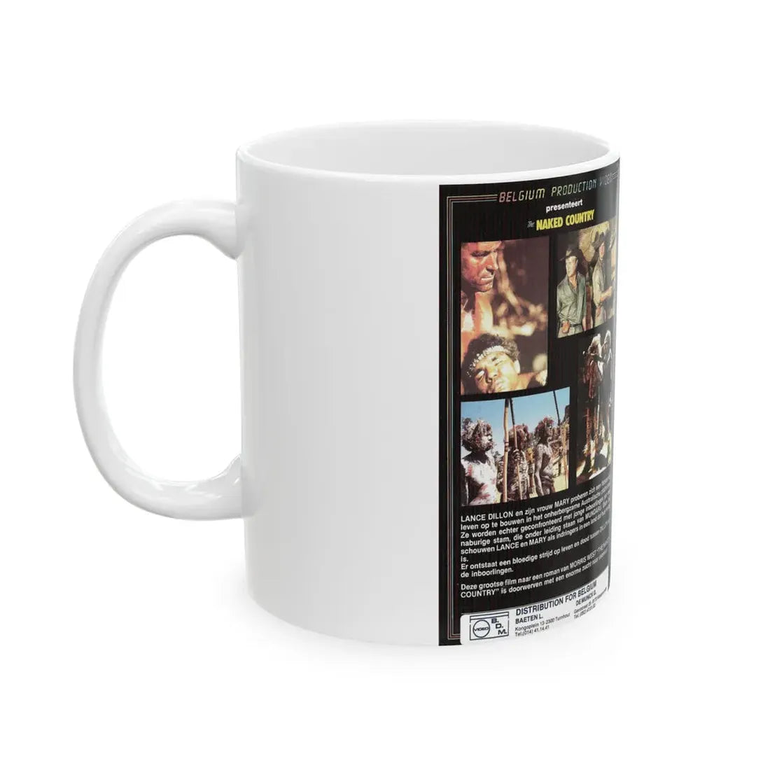 THE NAKED COUNTRY (VHS COVER) - White Coffee Mug - Go Mug Yourself